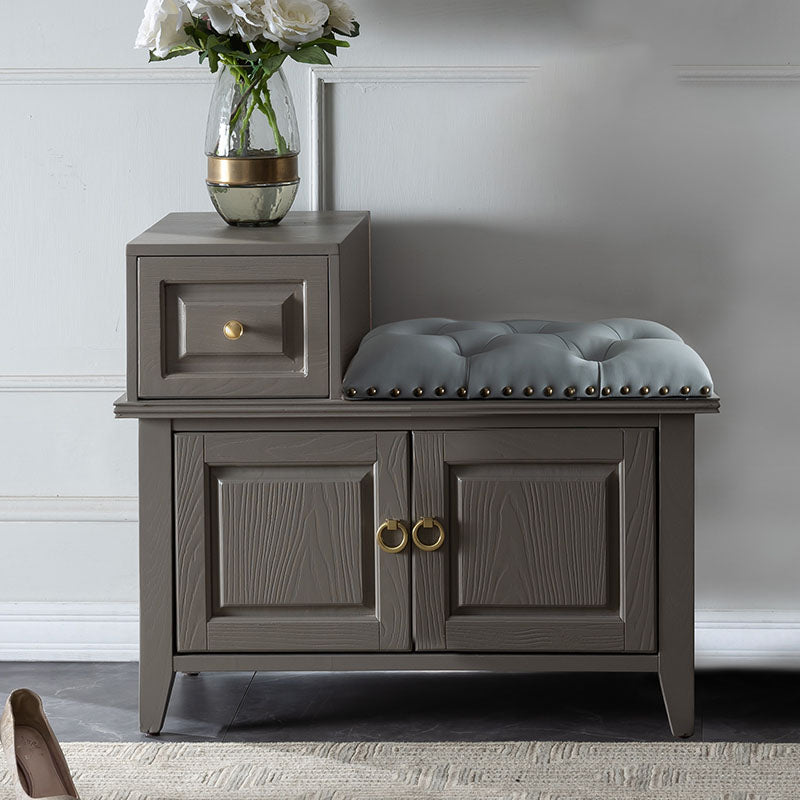 Panca in legno massiccio panca tradizionale sedile con rivestimento