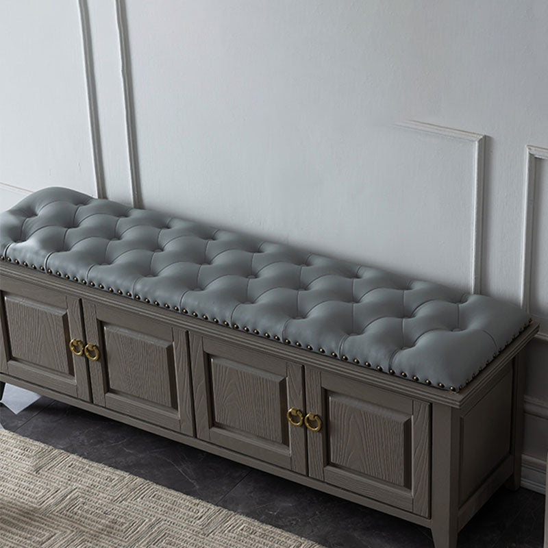 Panca in legno massiccio panca tradizionale sedile con rivestimento