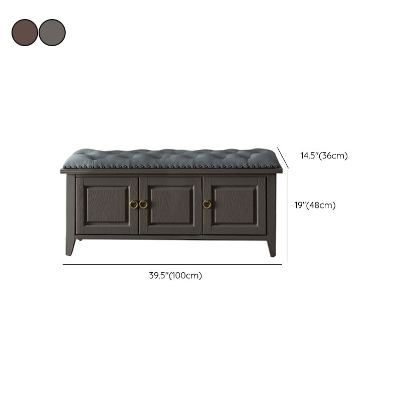 Panca in legno massiccio panca tradizionale sedile con rivestimento