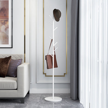 Metal and Marble Entrance Coat Hanger Modern Minimalist Home Floor Coat Rack