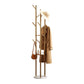 Metal and Marble Entrance Coat Hanger Modern Minimalist Home Floor Coat Rack