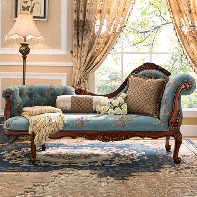 Traditional Chaise Lounge Couch Bedroom Living Room Chaise with Button Tufted Clearhalo 'Chairs & Seating' 'Chaise Lounge' 'chaise_lounge' 'furn' 'furn_chaise_lounge' 'Furniture' 'Living Room Furniture' 6776876