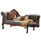 Traditional Chaise Lounge Couch Bedroom Living Room Chaise with Button Tufted Blue-Brown Left-Arm Chaise Clearhalo 'Chairs & Seating' 'Chaise Lounge' 'chaise_lounge' 'furn' 'furn_chaise_lounge' 'Furniture' 'Living Room Furniture' 6776880