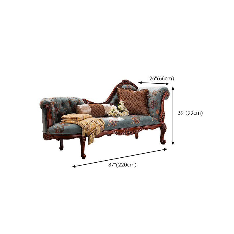 Traditional Chaise Lounge Couch Bedroom Living Room Chaise with Button Tufted Clearhalo 'Chairs & Seating' 'Chaise Lounge' 'chaise_lounge' 'furn' 'furn_chaise_lounge' 'Furniture' 'Living Room Furniture' 6776896