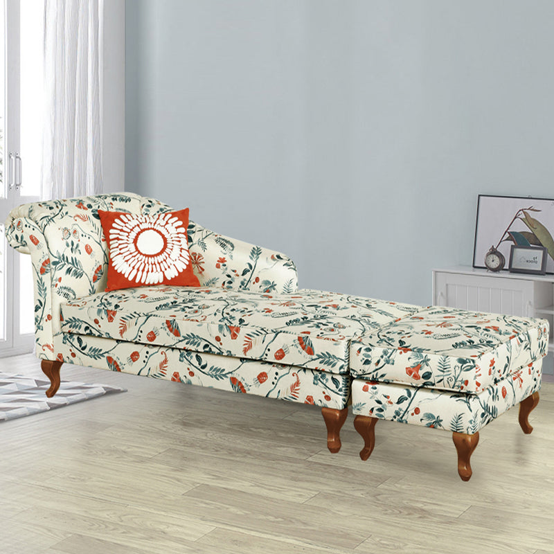 Modern Style Living Room Chaise Rolled Arms Upholstered Chaise Clearhalo 'Chairs & Seating' 'Chaise Lounge' 'chaise_lounge' 'furn' 'furn_chaise_lounge' 'Furniture' 'Living Room Furniture' 6776953