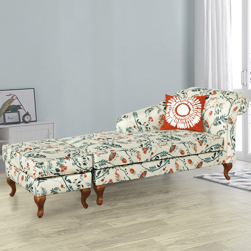 Modern Style Living Room Chaise Rolled Arms Upholstered Chaise Clearhalo 'Chairs & Seating' 'Chaise Lounge' 'chaise_lounge' 'furn' 'furn_chaise_lounge' 'Furniture' 'Living Room Furniture' 6776954