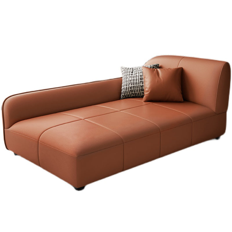 Modern Faux Leather Chaise Living Room Upholstered Chaise Lounge