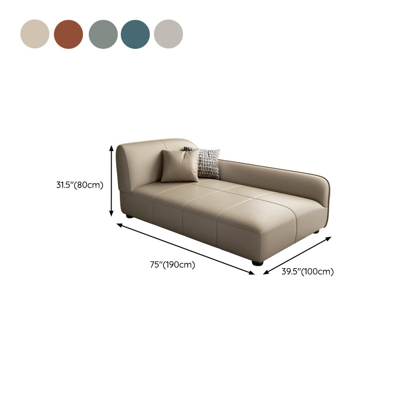 Modern Faux Leather Chaise Living Room Upholstered Chaise Lounge