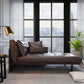 Living Room Chaise Square Arms Modern Chaise Lounge with Upholster Brown Left-Arm Chaise Clearhalo 'Chairs & Seating' 'Chaise Lounge' 'chaise_lounge' 'furn' 'furn_chaise_lounge' 'Furniture' 'Living Room Furniture' 6776982
