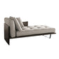 Living Room Chaise Square Arms Modern Chaise Lounge with Upholster Gray Left-Arm Chaise Clearhalo 'Chairs & Seating' 'Chaise Lounge' 'chaise_lounge' 'furn' 'furn_chaise_lounge' 'Furniture' 'Living Room Furniture' 6776986