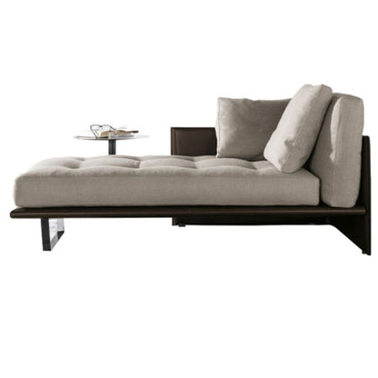 Living Room Chaise Square Arms Modern Chaise Lounge with Upholster Gray Right-Arm Chaise Clearhalo 'Chairs & Seating' 'Chaise Lounge' 'chaise_lounge' 'furn' 'furn_chaise_lounge' 'Furniture' 'Living Room Furniture' 6776987