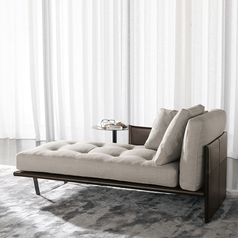 Living Room Chaise Square Arms Modern Chaise Lounge with Upholster Clearhalo 'Chairs & Seating' 'Chaise Lounge' 'chaise_lounge' 'furn' 'furn_chaise_lounge' 'Furniture' 'Living Room Furniture' 6776989