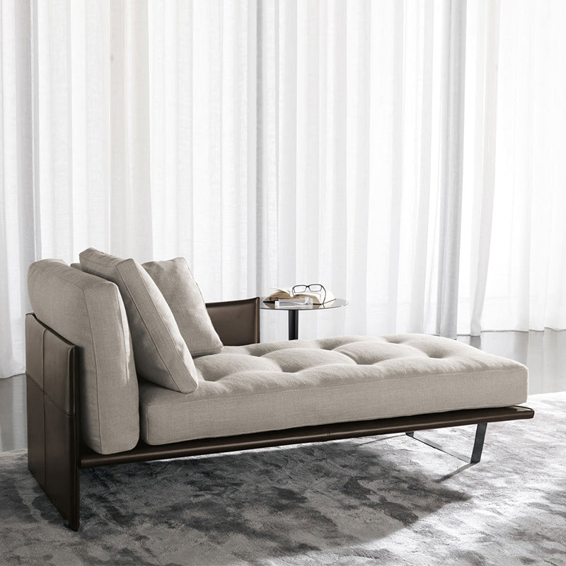 Living Room Chaise Square Arms Modern Chaise Lounge with Upholster Clearhalo 'Chairs & Seating' 'Chaise Lounge' 'chaise_lounge' 'furn' 'furn_chaise_lounge' 'Furniture' 'Living Room Furniture' 6776990