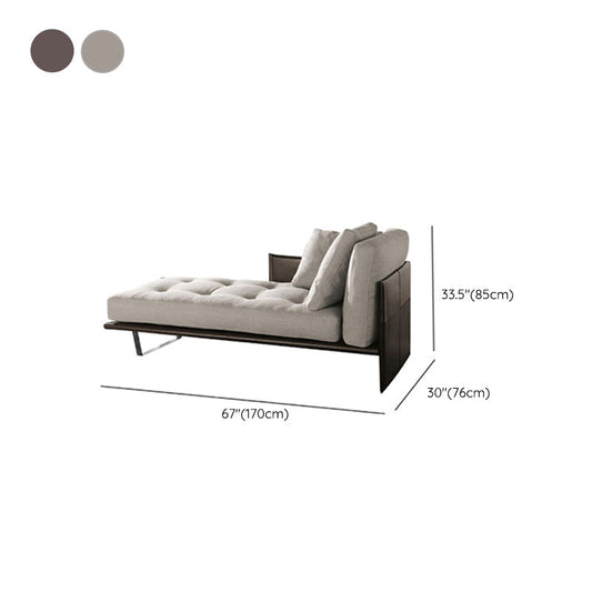 Living Room Chaise Square Arms Modern Chaise Lounge with Upholster Clearhalo 'Chairs & Seating' 'Chaise Lounge' 'chaise_lounge' 'furn' 'furn_chaise_lounge' 'Furniture' 'Living Room Furniture' 6776992