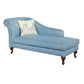 Living Room Upholstered Chaise Modern Style Rolled Arms Chaise Chaise Blue Left-Arm Chaise Clearhalo 'Chairs & Seating' 'Chaise Lounge' 'chaise_lounge' 'furn' 'furn_chaise_lounge' 'Furniture' 'Living Room Furniture' 6776994