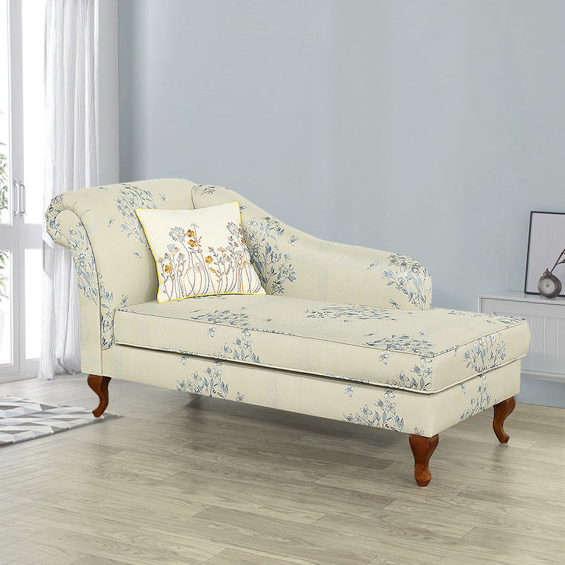 Living Room Upholstered Chaise Modern Style Rolled Arms Chaise Chaise Beige Left-Arm Chaise Clearhalo 'Chairs & Seating' 'Chaise Lounge' 'chaise_lounge' 'furn' 'furn_chaise_lounge' 'Furniture' 'Living Room Furniture' 6776996
