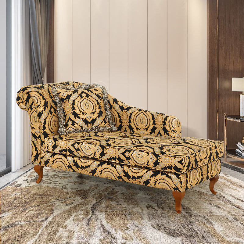 Living Room Upholstered Chaise Modern Style Rolled Arms Chaise Chaise Ginger Left-Arm Chaise Clearhalo 'Chairs & Seating' 'Chaise Lounge' 'chaise_lounge' 'furn' 'furn_chaise_lounge' 'Furniture' 'Living Room Furniture' 6776999