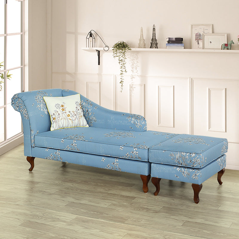 Living Room Upholstered Chaise Modern Style Rolled Arms Chaise Clearhalo 'Chairs & Seating' 'Chaise Lounge' 'chaise_lounge' 'furn' 'furn_chaise_lounge' 'Furniture' 'Living Room Furniture' 6777005