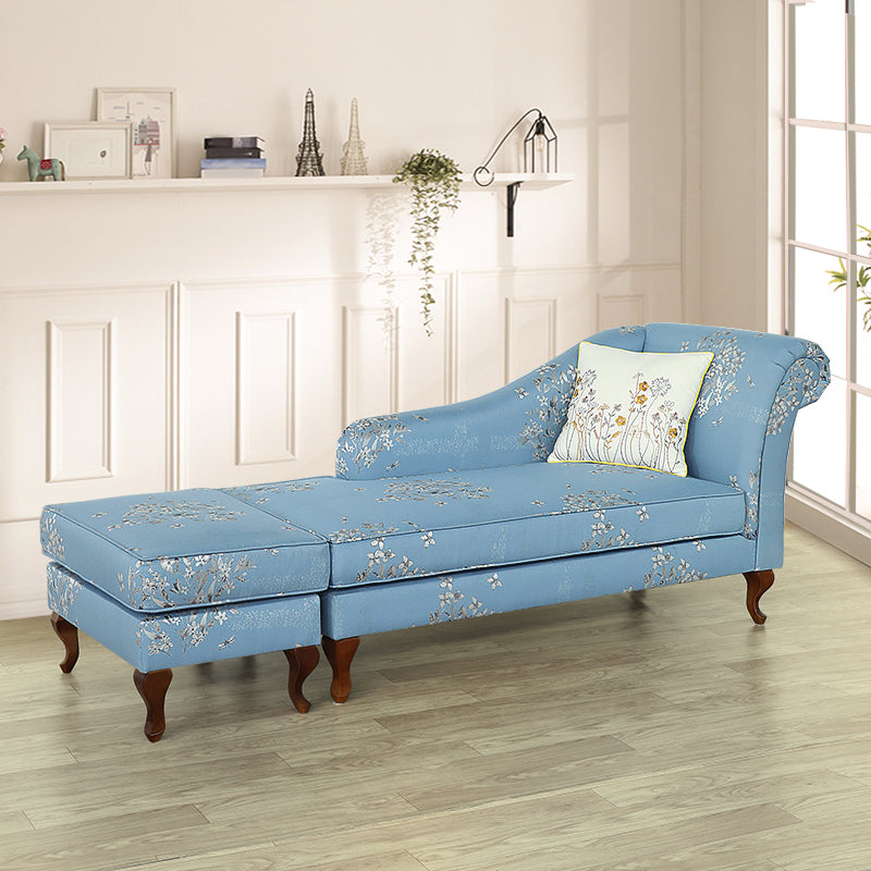 Living Room Upholstered Chaise Modern Style Rolled Arms Chaise Clearhalo 'Chairs & Seating' 'Chaise Lounge' 'chaise_lounge' 'furn' 'furn_chaise_lounge' 'Furniture' 'Living Room Furniture' 6777006