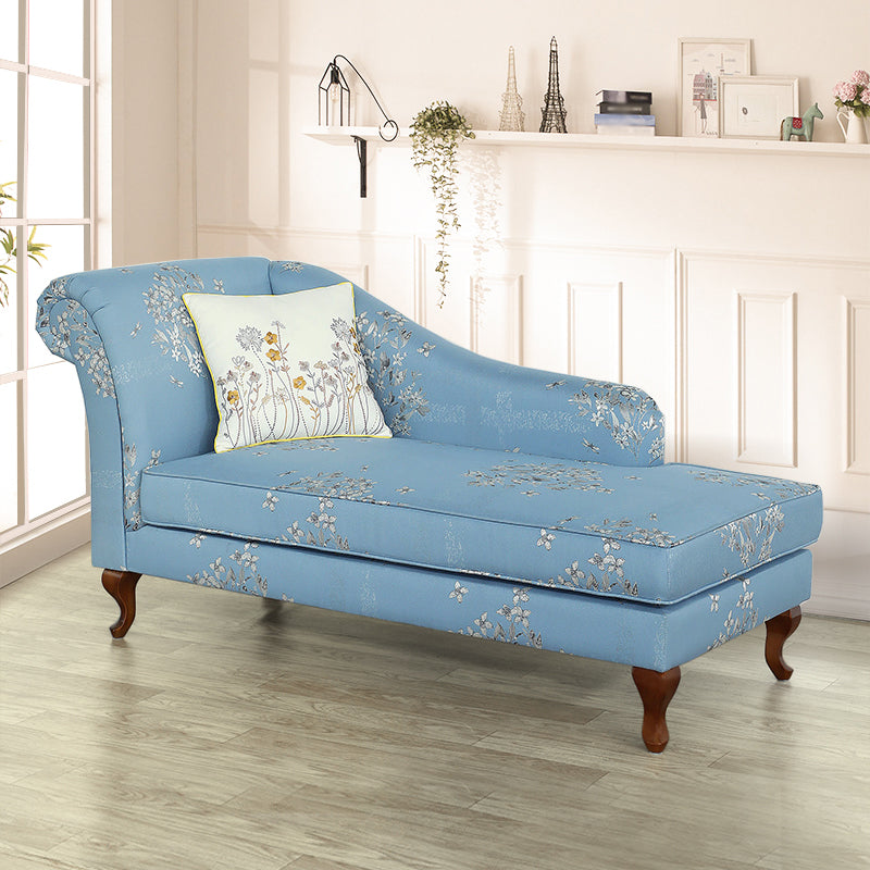 Living Room Upholstered Chaise Modern Style Rolled Arms Chaise Clearhalo 'Chairs & Seating' 'Chaise Lounge' 'chaise_lounge' 'furn' 'furn_chaise_lounge' 'Furniture' 'Living Room Furniture' 6777009