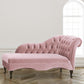 Living Room Rolled Arms Chaise Modern Style Velvet Chaise with Two Arms Clearhalo 'Chairs & Seating' 'Chaise Lounge' 'chaise_lounge' 'furn' 'furn_chaise_lounge' 'Furniture' 'Living Room Furniture' 6777021