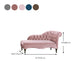 Living Room Rolled Arms Chaise Modern Style Velvet Chaise with Two Arms Clearhalo 'Chairs & Seating' 'Chaise Lounge' 'chaise_lounge' 'furn' 'furn_chaise_lounge' 'Furniture' 'Living Room Furniture' 6777028