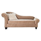 Chaise longue moderna da salotto con braccioli arrotolati e imbottita