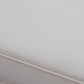 Chaise longue moderna da salotto con braccioli arrotolati e imbottita