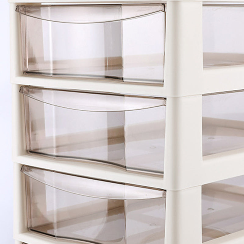 Modern Plastic File Cabinet Multi-Drawers Acrylic File Cabinet with Wheels Clearhalo 'Filing Cabinets' 'filling_cabinets' 'furn' 'furn_filling_cabinets' 'Furniture' 'Office Furniture' 6777493