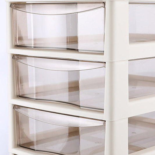 Modern Plastic File Cabinet Multi-Drawers Acrylic File Cabinet with Wheels Clearhalo 'Filing Cabinets' 'filling_cabinets' 'furn' 'furn_filling_cabinets' 'Furniture' 'Office Furniture' 6777493