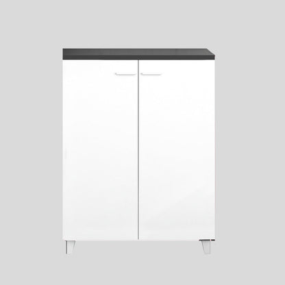 Contemporary File Cabinet Solid Wood Frame Lateral File Cabinet Office 31"L x 16"W x 31"H Black White Clearhalo 'Filing Cabinets' 'filling_cabinets' 'furn' 'furn_filling_cabinets' 'Furniture' 'Office Furniture' 6777504