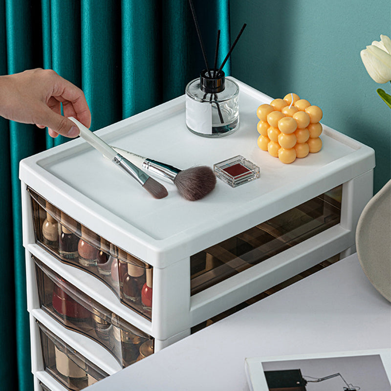 Mobile moderno per file acrilico in plastica in plastica mobile in acrilico con ruote