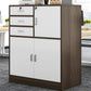 Nordic Style Vertical File Cabinet Wood Filing Cabinet for Home Office Brown 3 3 Clearhalo 'Filing Cabinets' 'filling_cabinets' 'furn' 'furn_filling_cabinets' 'Furniture' 'Office Furniture' 6777538