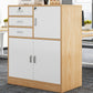 Nordic Style Vertical File Cabinet Wood Filing Cabinet for Home Office Natural 3 3 Clearhalo 'Filing Cabinets' 'filling_cabinets' 'furn' 'furn_filling_cabinets' 'Furniture' 'Office Furniture' 6777540