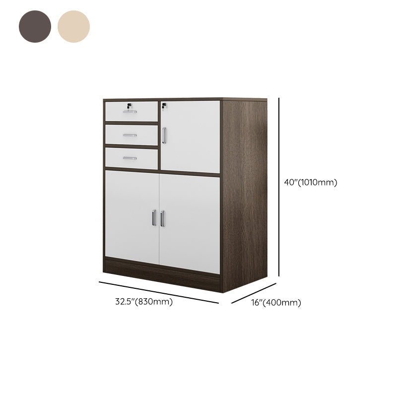 Nordic Style Vertical File Cabinet Wood Filing Cabinet for Home Office Clearhalo 'Filing Cabinets' 'filling_cabinets' 'furn' 'furn_filling_cabinets' 'Furniture' 'Office Furniture' 6777546