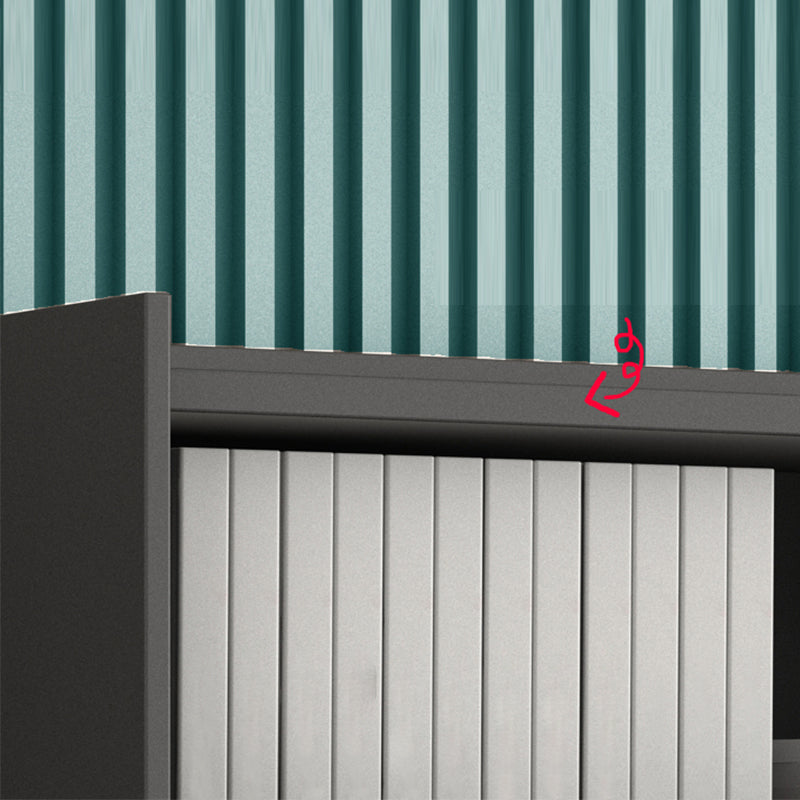 Mobile moderno mobile verticale mobile in metallo con archiviazione di bloccaggio