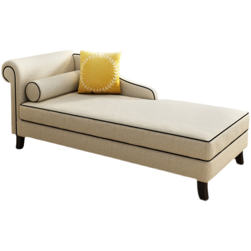 Chaise tapizado de estilo moderno para salón, sillón con brazos redondos