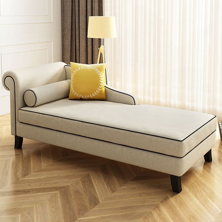 Chaise tapizado de estilo moderno para salón, sillón con brazos redondos