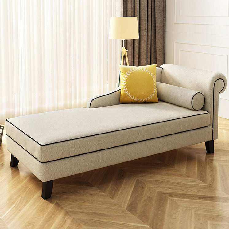 Chaise tapizado de estilo moderno para salón, sillón con brazos redondos