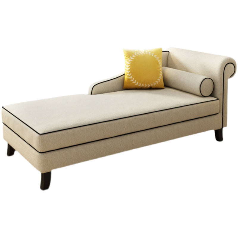 Chaise tapizado de estilo moderno para salón, sillón con brazos redondos