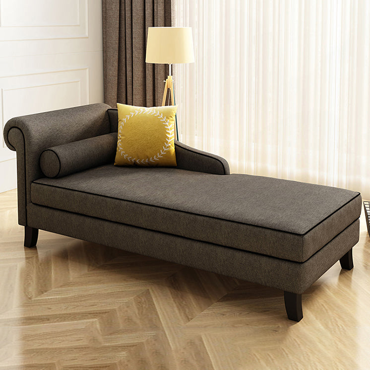 Chaise tapizado de estilo moderno para salón, sillón con brazos redondos