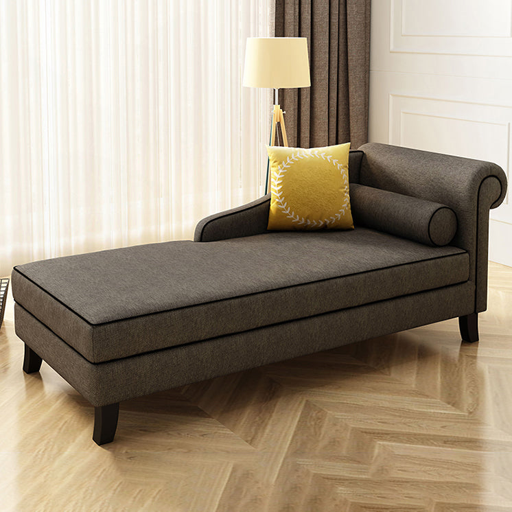 Chaise tapizado de estilo moderno para salón, sillón con brazos redondos