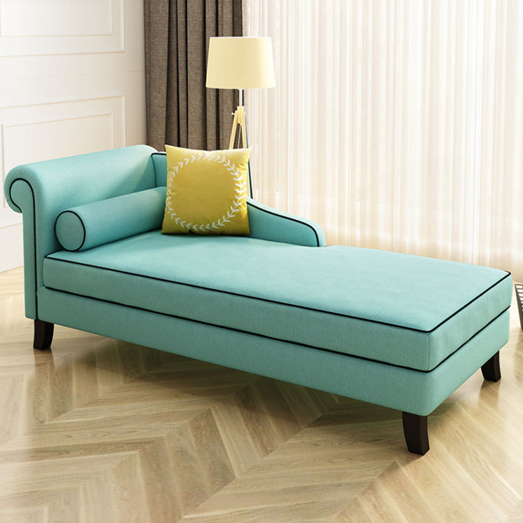 Chaise tapizado de estilo moderno para salón, sillón con brazos redondos