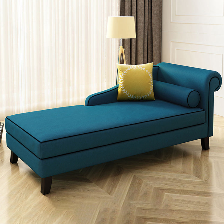 Chaise tapizado de estilo moderno para salón, sillón con brazos redondos