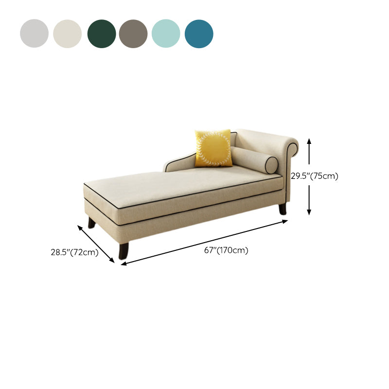 Chaise tapizado de estilo moderno para salón, sillón con brazos redondos