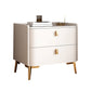 Classic Glam Bedside Cabinet Stone Bed Nightstand with 2 Drawers Clearhalo 'Bedroom Furniture' 'furn' 'furn_night_stand' 'Furniture' 'night_stand' 'Nightstands' 6777654