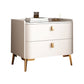 Classic Glam Bedside Cabinet Stone Bed Nightstand with 2 Drawers Clearhalo 'Bedroom Furniture' 'furn' 'furn_night_stand' 'Furniture' 'night_stand' 'Nightstands' 6777657