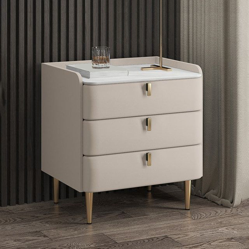 Klassiker Glamett Nachttisch Steinbettschrank mit 3 Schubladen