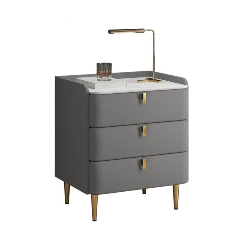 Klassiker Glamett Nachttisch Steinbettschrank mit 3 Schubladen