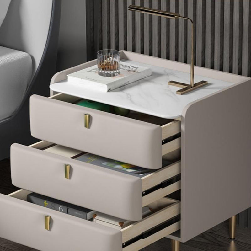 Klassiker Glamett Nachttisch Steinbettschrank mit 3 Schubladen